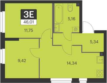 47 м², 2-комнатная квартира 5 700 000 ₽ - изображение 55