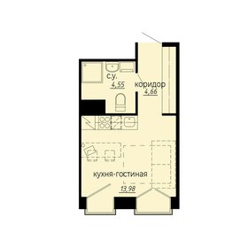 Квартира 23,2 м², студия - изображение 1