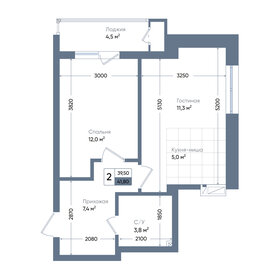 56 м², 2-комнатная квартира 5 300 000 ₽ - изображение 91