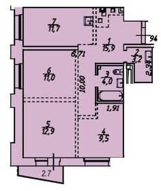 81,8 м², 4-комнатная квартира 13 300 000 ₽ - изображение 16