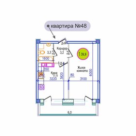 Квартира 39,9 м², 1-комнатная - изображение 1