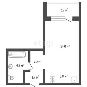 Квартира 28,7 м², 1-комнатная - изображение 1