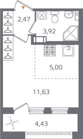25,1 м², квартира-студия 7 290 000 ₽ - изображение 57