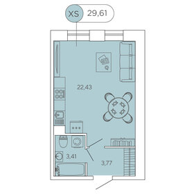 29 м², квартира-студия 4 200 000 ₽ - изображение 6