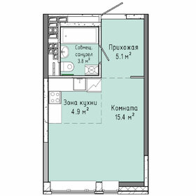 Квартира 29,2 м², студия - изображение 1