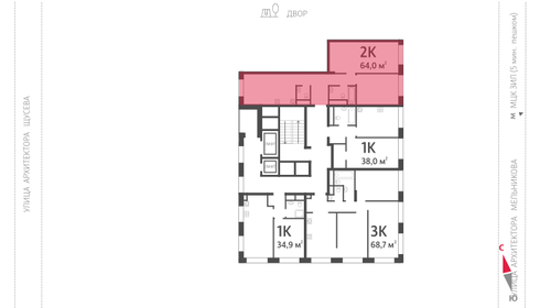 55,4 м², 2-комнатные апартаменты 21 999 000 ₽ - изображение 127