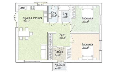 72 м² дом, 8 соток участок 6 200 000 ₽ - изображение 40