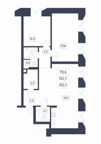 60 м², 3-комнатная квартира 26 000 000 ₽ - изображение 32