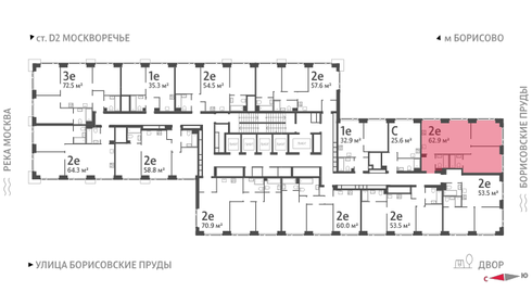 64,1 м², 2-комнатная квартира 23 216 380 ₽ - изображение 33