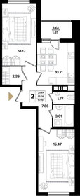 58,7 м², 2-комнатная квартира 12 947 760 ₽ - изображение 6