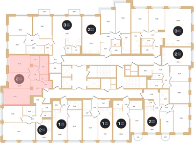 75,3 м², 2-комнатная квартира 18 210 500 ₽ - изображение 12