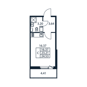 30 м², квартира-студия 3 650 000 ₽ - изображение 79