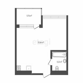 Квартира 43,6 м², 1-комнатные - изображение 2