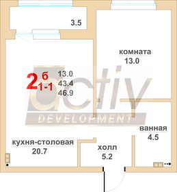 31 м², 1-комнатная квартира 3 480 000 ₽ - изображение 71