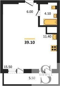 39,1 м², 1-комнатная квартира 7 702 700 ₽ - изображение 94