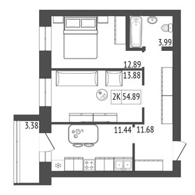 62 м², 2-комнатная квартира 9 100 000 ₽ - изображение 26