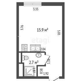 Квартира 18,6 м², студия - изображение 2