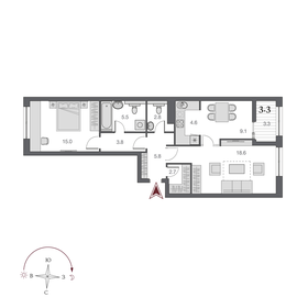 68,1 м², 2-комнатная квартира 19 600 000 ₽ - изображение 55