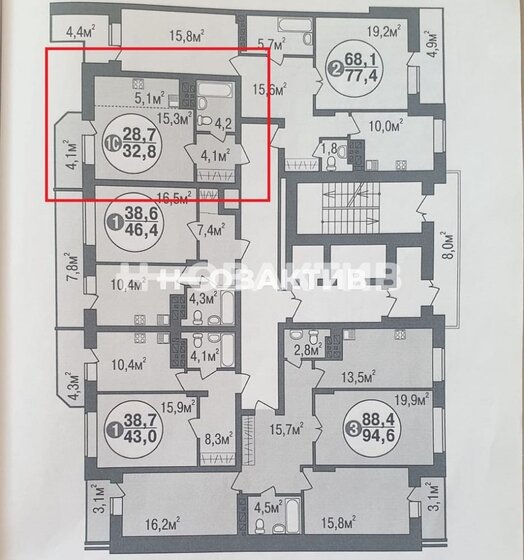 29,4 м², квартира-студия 4 400 000 ₽ - изображение 1