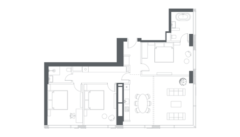 191,6 м², 3-комнатные апартаменты 138 245 520 ₽ - изображение 127