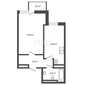 Квартира 37 м², 1-комнатная - изображение 2