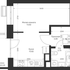 Квартира 33,9 м², студия - изображение 2