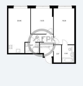 Квартира 66,6 м², 2-комнатная - изображение 1