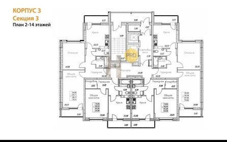 Квартира 63,3 м², 2-комнатная - изображение 1