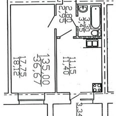 Квартира 37 м², 1-комнатная - изображение 4