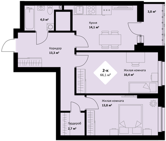 68,8 м², 2-комнатная квартира 13 000 000 ₽ - изображение 94