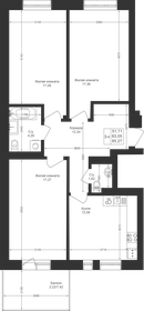 85,3 м², 3-комнатная квартира 12 111 180 ₽ - изображение 64