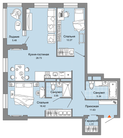 106 м², 3-комнатная квартира 16 800 000 ₽ - изображение 86