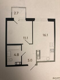 Квартира 39 м², 1-комнатная - изображение 1