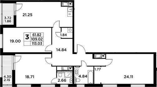 48 м², 2-комнатная квартира 3 290 ₽ в сутки - изображение 62
