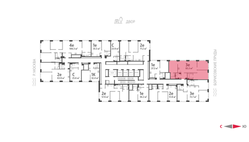 107,1 м², 4-комнатная квартира 40 340 288 ₽ - изображение 18