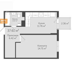 14,8 м², комната - изображение 1