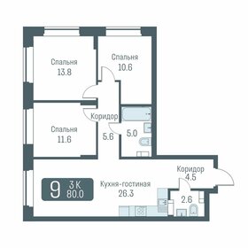 Квартира 80 м², 4-комнатная - изображение 1