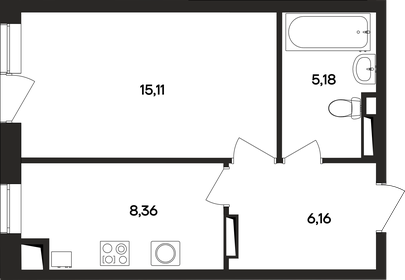 22,5 м², квартира-студия 3 816 500 ₽ - изображение 79