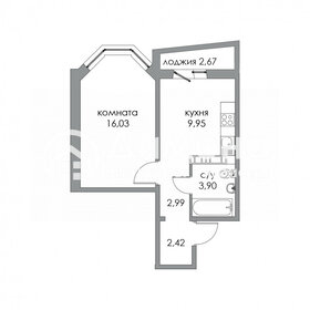 36 м², 1-комнатная квартира 2 959 860 ₽ - изображение 55