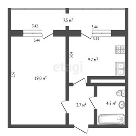 46,7 м², 1-комнатная квартира 3 950 000 ₽ - изображение 38