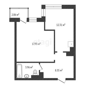 39,7 м², 1-комнатная квартира 6 800 000 ₽ - изображение 46