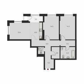 Квартира 84,7 м², 3-комнатная - изображение 1