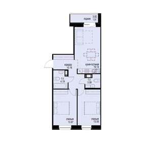 68 м², 2-комнатная квартира 18 025 300 ₽ - изображение 12