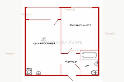 Квартира 44 м², 1-комнатная - изображение 1