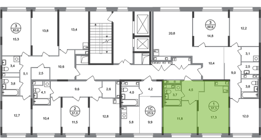 35,7 м², 1-комнатная квартира 10 511 241 ₽ - изображение 37