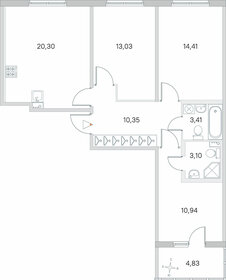 Квартира 78 м², 3-комнатная - изображение 1