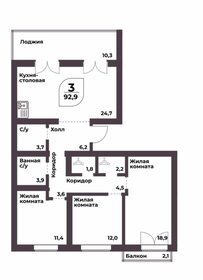 156,1 м², 3-комнатная квартира 20 130 000 ₽ - изображение 7