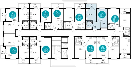 Квартира 34,5 м², 1-комнатная - изображение 2