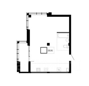 Квартира 59,2 м², 2-комнатная - изображение 1