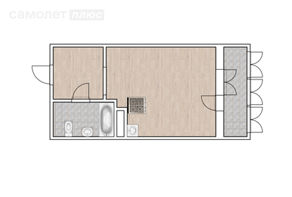 21,9 м², квартира-студия 3 000 000 ₽ - изображение 11